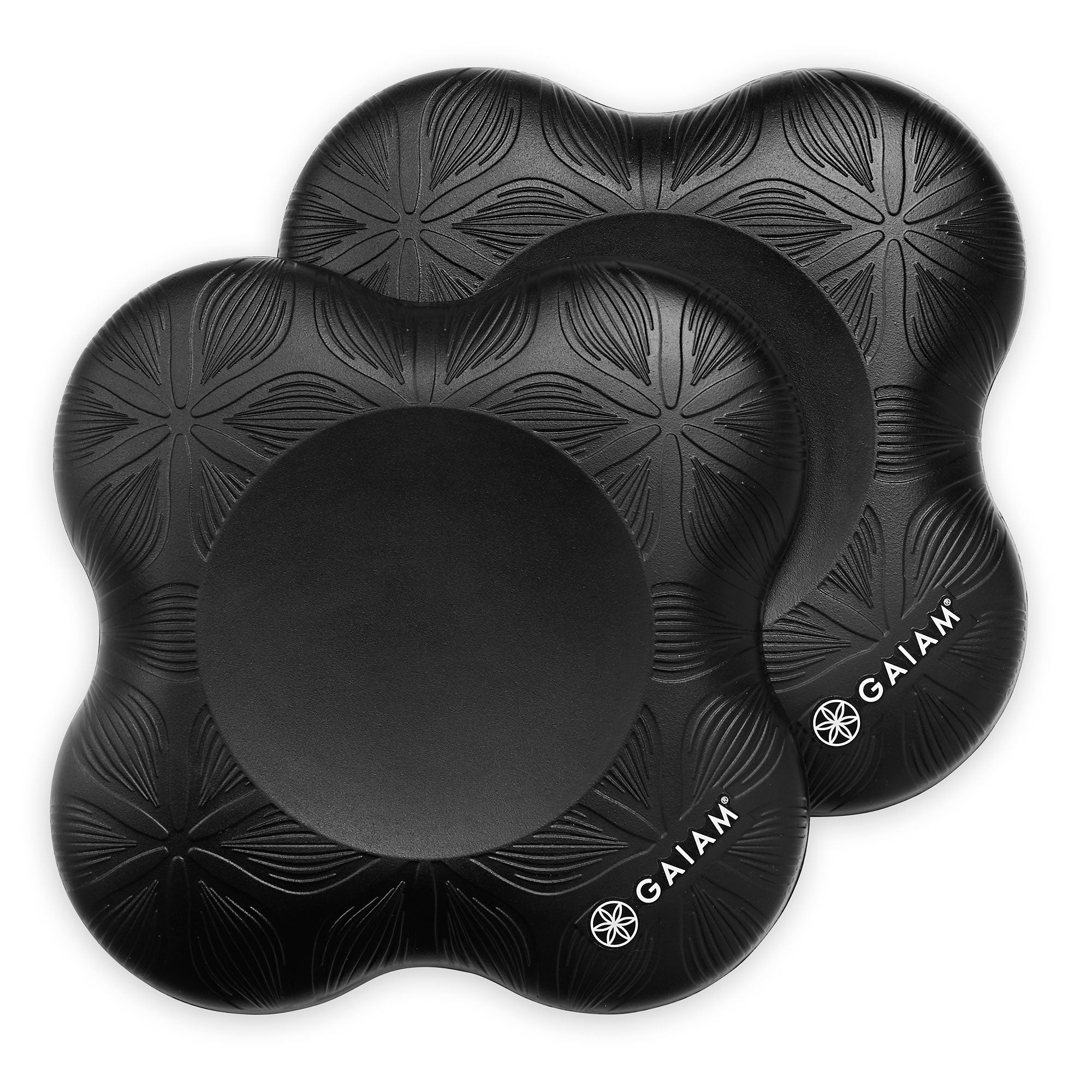 Gaiam Yoga Knee Pads Black top